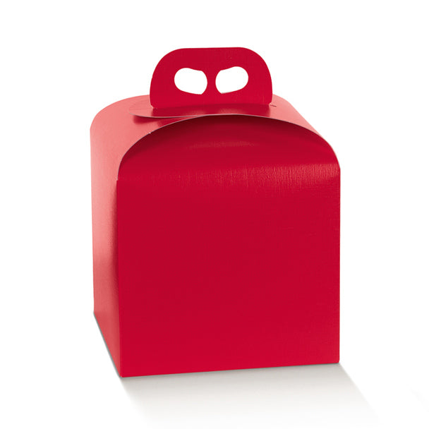 Scatola Porta Panettone Fibra Rosso 200 x 200 x 180 mm
