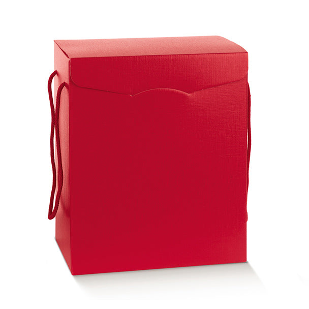 Scatola Segreto Fibra Rosso con Cordino 280 x 200 x 350 mm