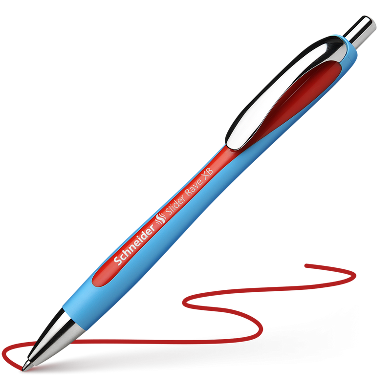 Penna a Sfera Schneider Slider Rave XB a Scatto Rosso