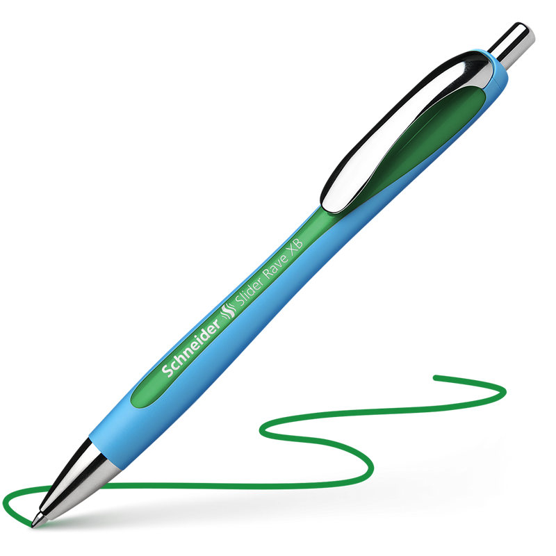 Penna a Sfera Schneider Slider Rave XB a Scatto Verde