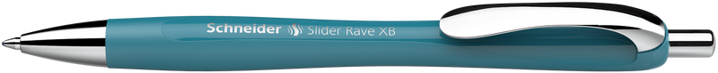 Penna a Sfera Schneider Slider Rave Limited Edition a Scatto Turchese con Tratto XB