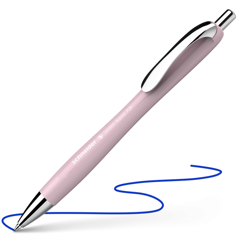 Penna a Sfera Schneider Slider Rave Limited Edition a Scatto Cipria con Tratto XB