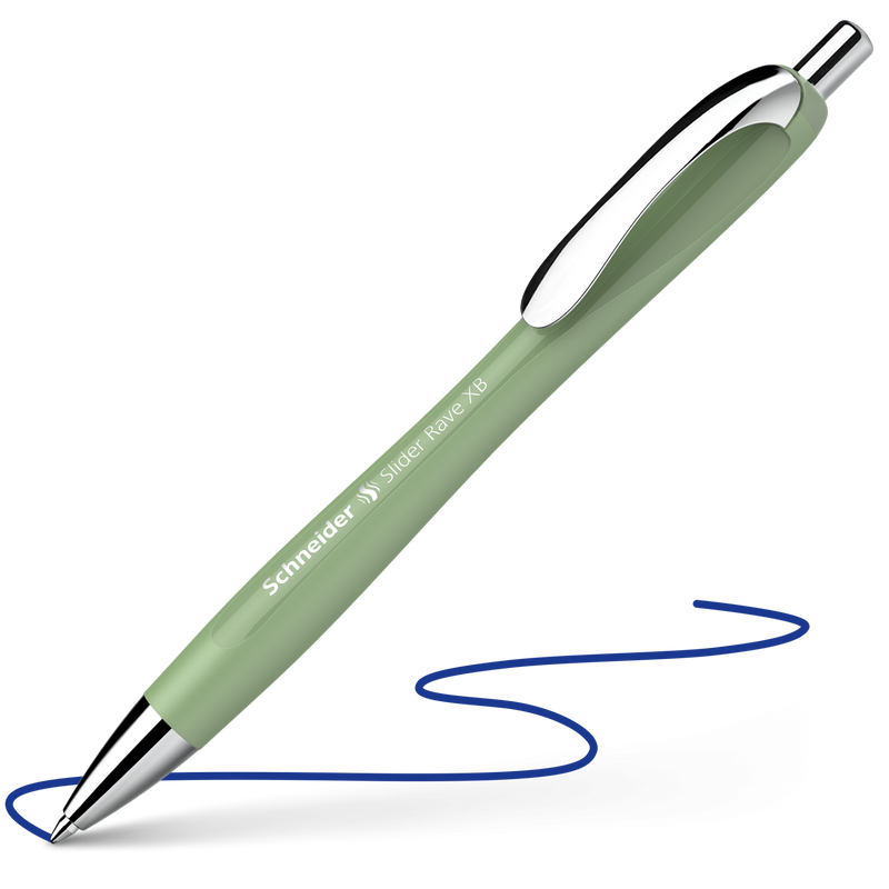 Penna a Sfera Schneider Slider Rave Trend Edition a Scatto Verde con Tratto XB