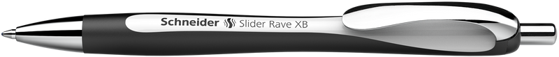 Penna a Sfera Schneider Slider Rave Black Edition a Scatto Bianco/Nero con Tratto XB