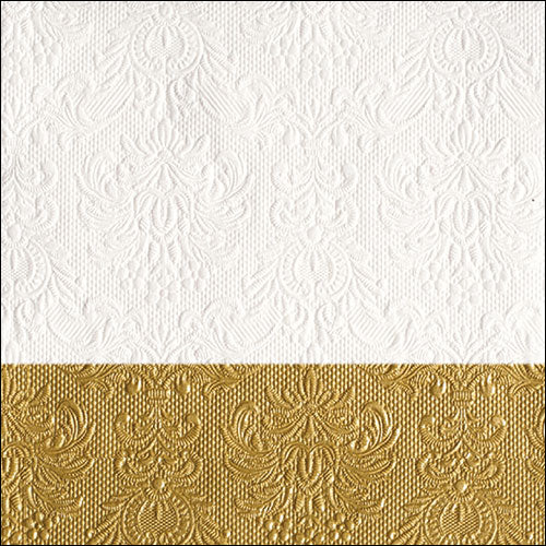 Tovaglioli in Carta Elegance Dip Gold a 3 Veli 33 x 33 cm - 20 pezzi