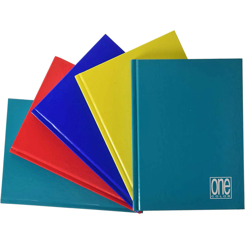 Quaderno A5 One Color con Copertina Cartonata 1 Rigo / 70 gr / 72 fogli