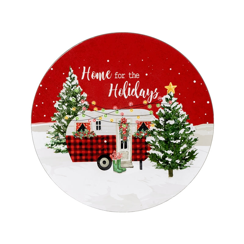 Sottopiatto Home For The Holidays in PVC Rosso 33 cm