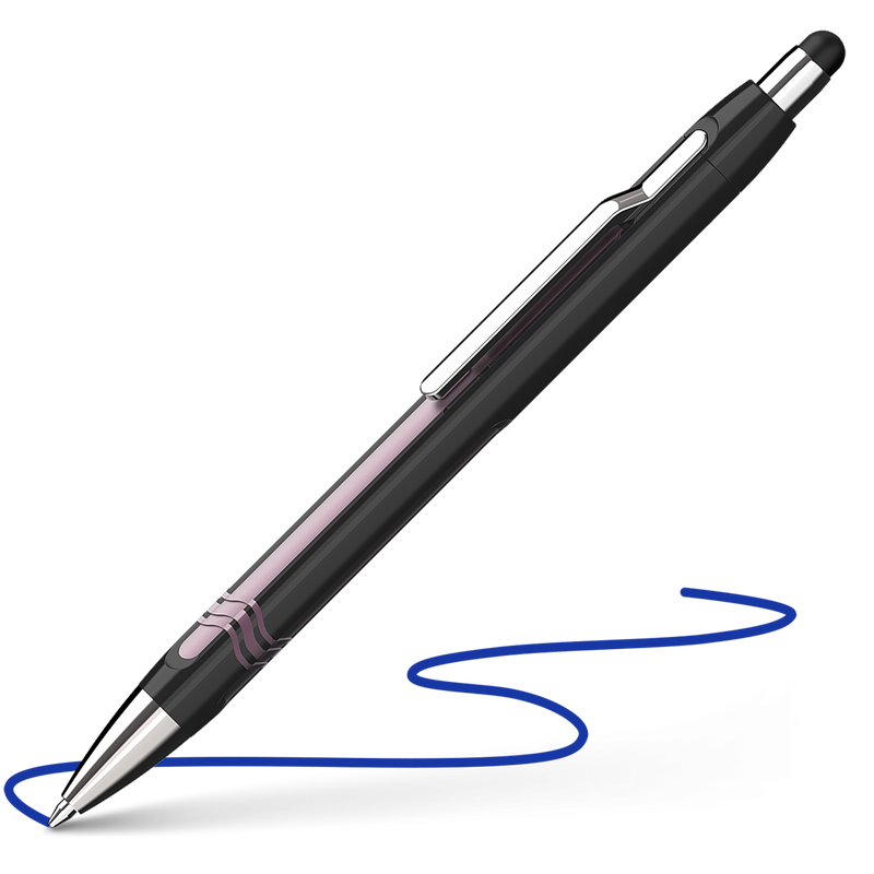 Penna a Sfera Schneider Epsilon Touch con Tratto XB Nero e Rosa