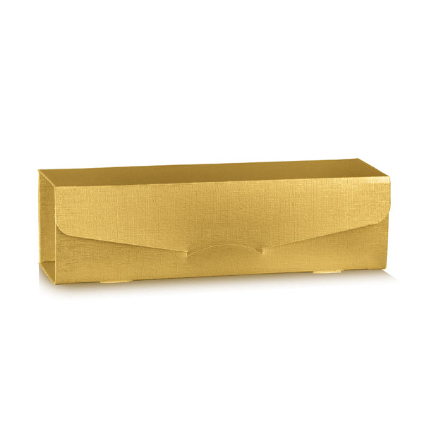 Scatola Gift Maxi Porta Bottiglia Champagne Fibra Oro 340 x 100 x 100 mm