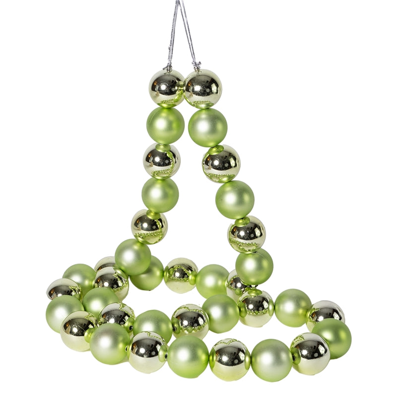 Collana di Sfere in PVC Verde 5 x 180 cm