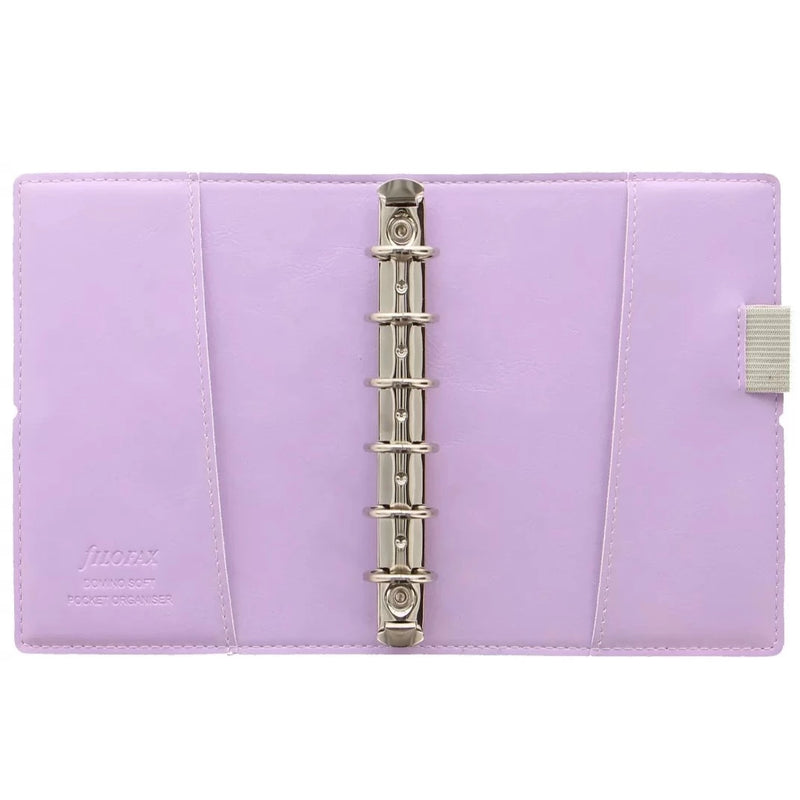 Organizer Filofax Domino Soft Pocket Lilla con Planner Annuale non Datato