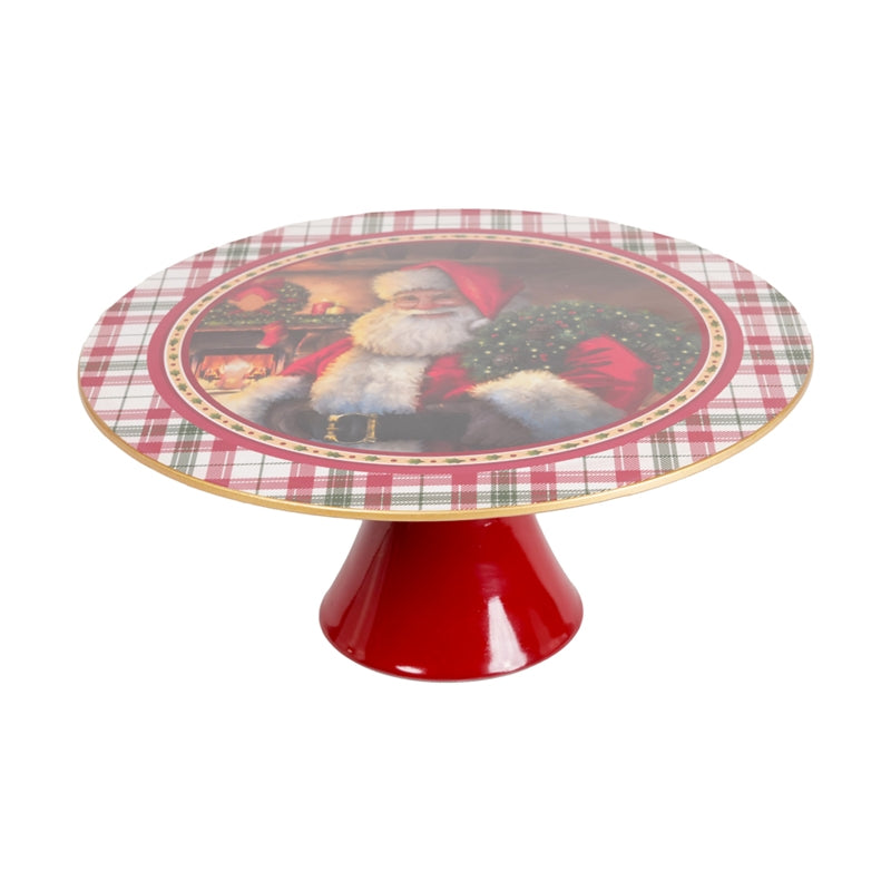 Alzata Babbo Natale Rosso in PVC 33 x 14 cm