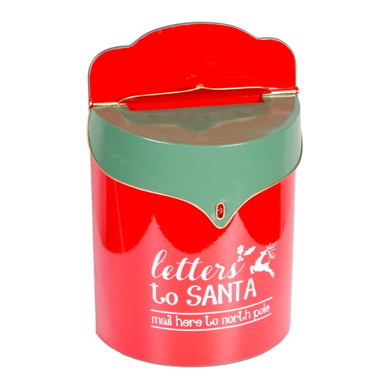 Contenitore in Metallo Cassetta della Posta Rosso e Verde 32 x 17 x 46 cm