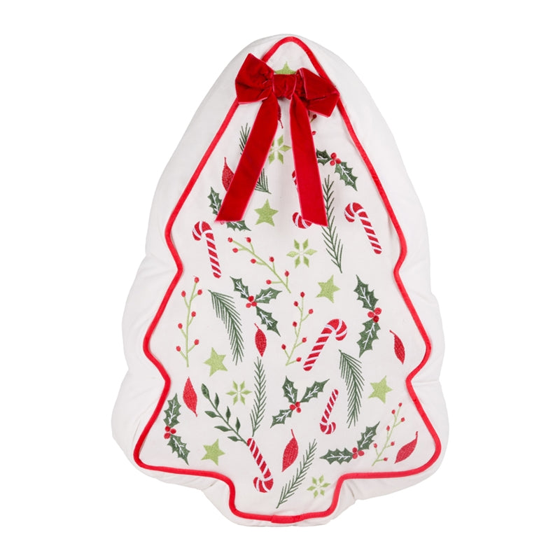 Cuscino in Tessuto Albero Bianco 50 cm