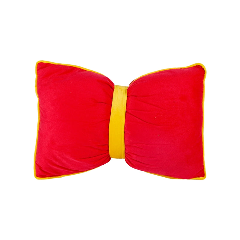 Cuscino in Tessuto Fiocco Rosso 45 x 30 cm