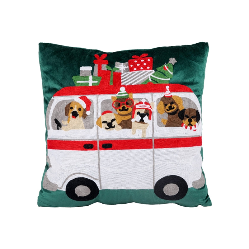 Cuscino in Tessuto Pulmino Verde 40 x 40 cm