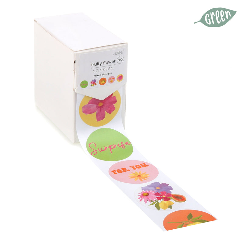 Stickers Fruity Flower - 500 pezzi