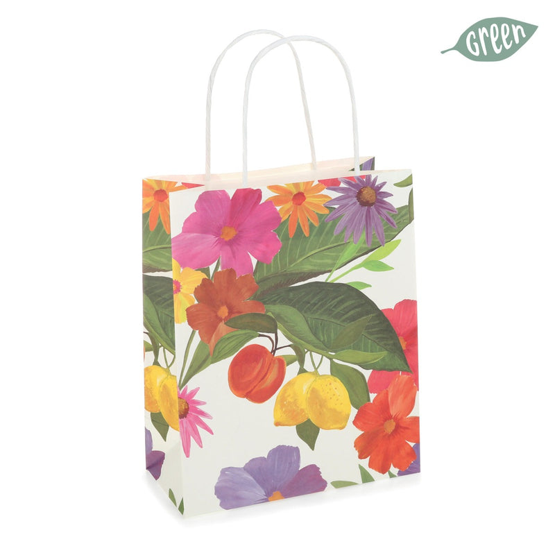 Borsa in Carta Fruity Flower 25 x 20 cm