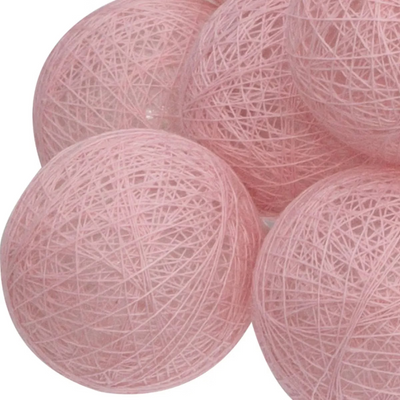 Filo Palline Luminose Rosa