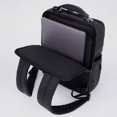 Zaino Piquadro in Pelle Porta PC 15,6'' e Porta Ipad con Cavo Modus Special Blu