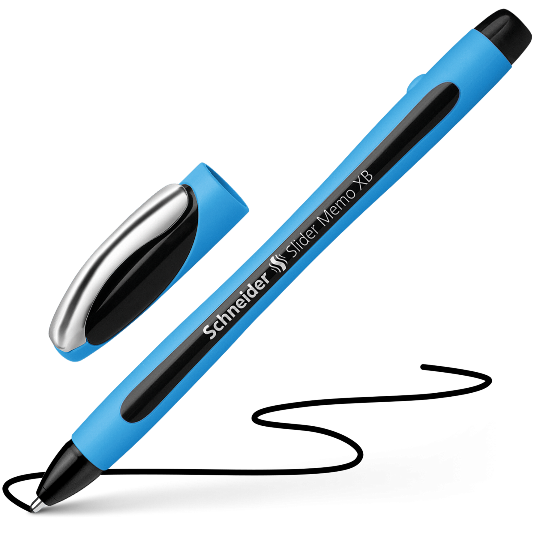 Penna A Sfera A Scatto Ecologica Schneider Nera - Fusto Nero (conf. 20 - Foto 10