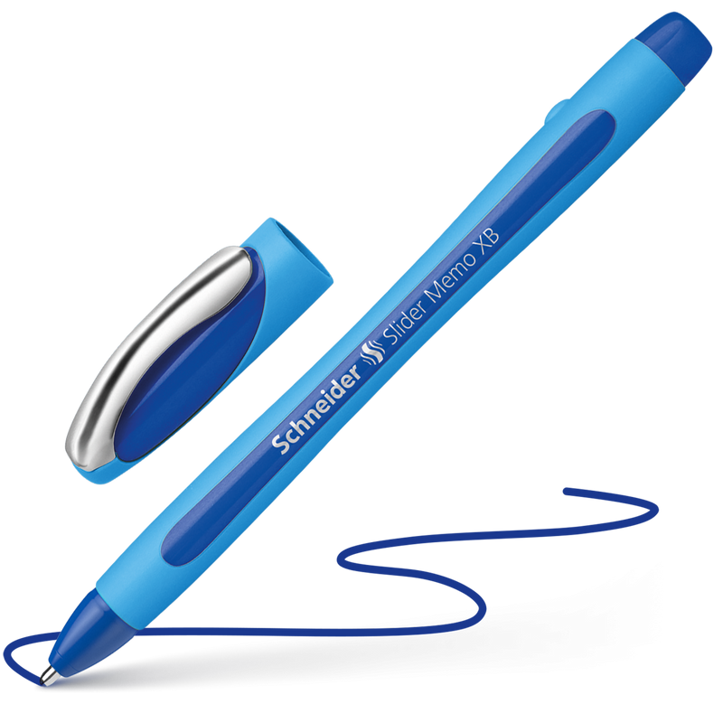 Penna a Sfera Schneider Slider Memo Blu con Tratto XB