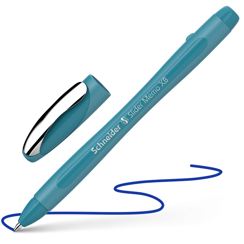 Penna a Sfera Schneider Slider Memo Turchese con Tratto XB