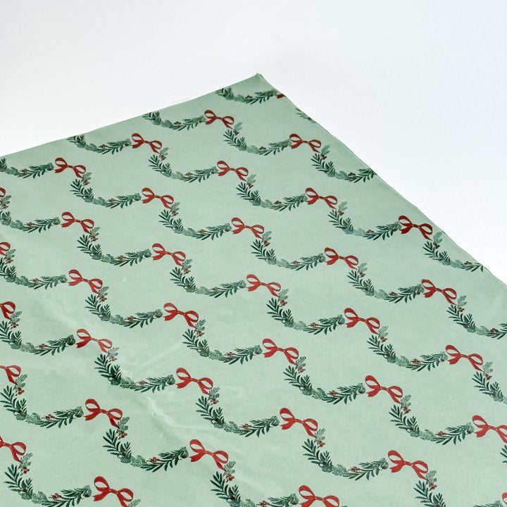 Carta Velina Garland Verde & Rosso 62 x 86 cm - 25 pezzi