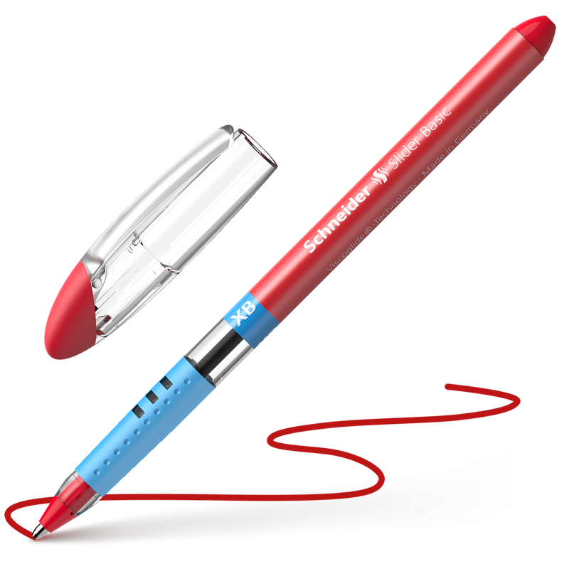 Penna a Sfera Schneider Slider Basic a Punta XB Rosso