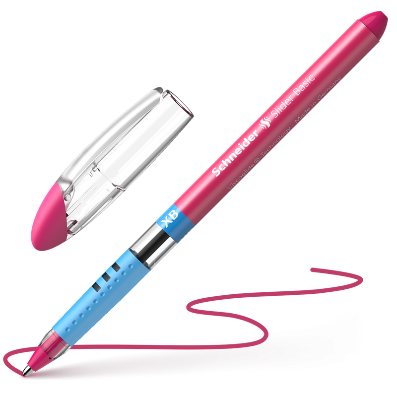 Penna a Sfera Schneider Slider Basic a Punta XB Rosa