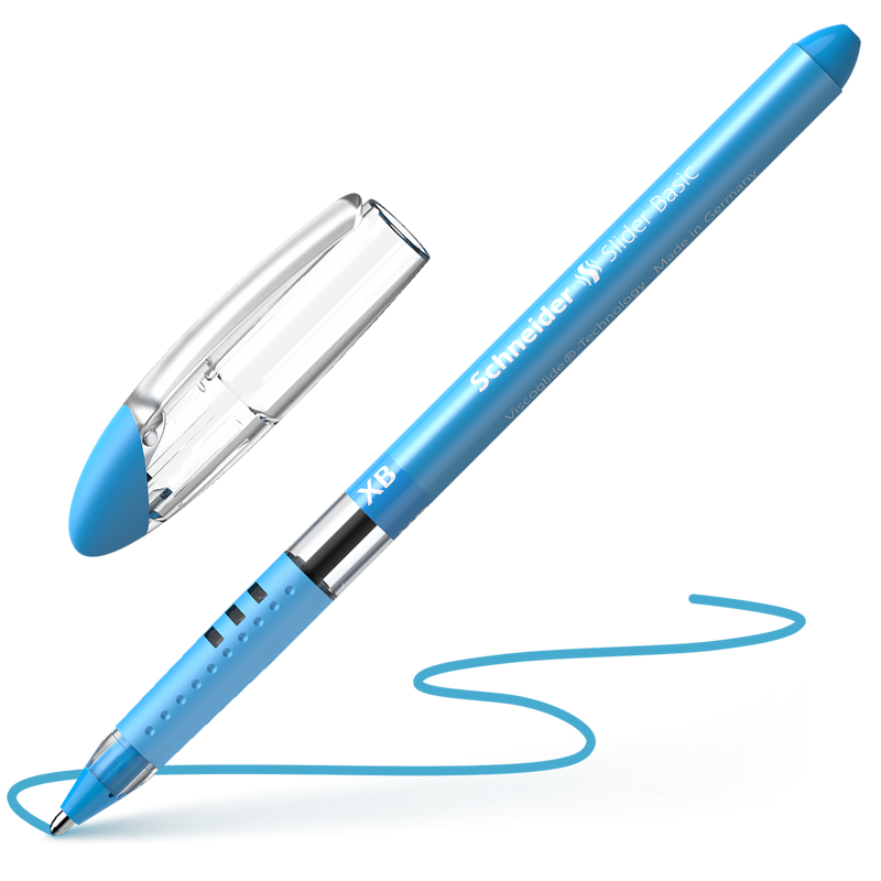Penna a Sfera Schneider Slider Basic a Punta XB Azzurro