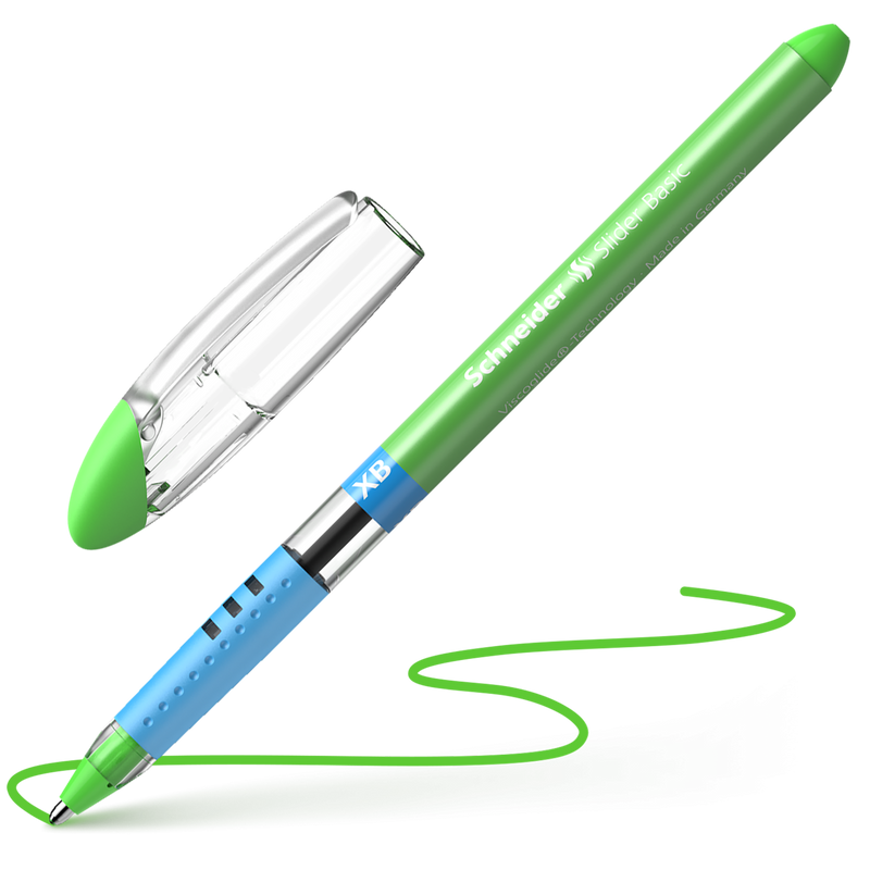 Penna a Sfera Schneider Slider Basic a Punta XB Verde Chiaro
