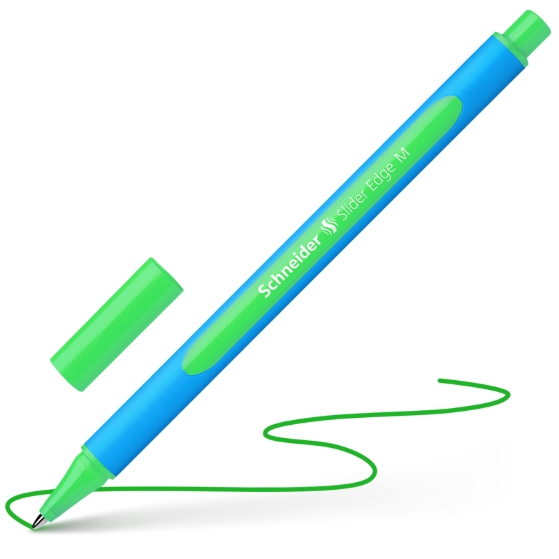Penna a Sfera Schneider Slider Edge a Punta Media Verde