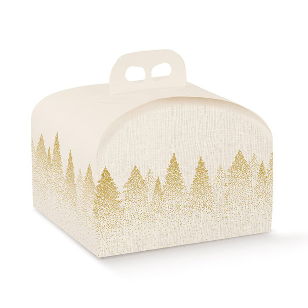 Scatola Porta Panettone White Forest 245 x 245 x 130 mm