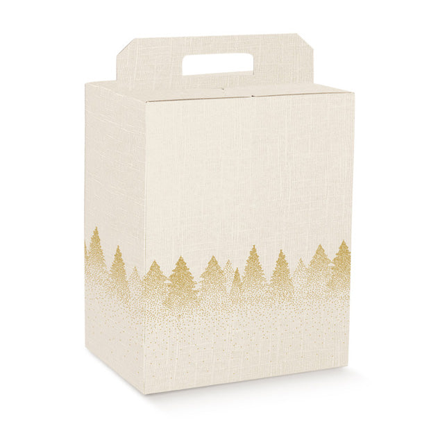 Scatola Porta Panettone e Bottiglia White Forest 330 x 250 x 350 mm - 10 pezzi