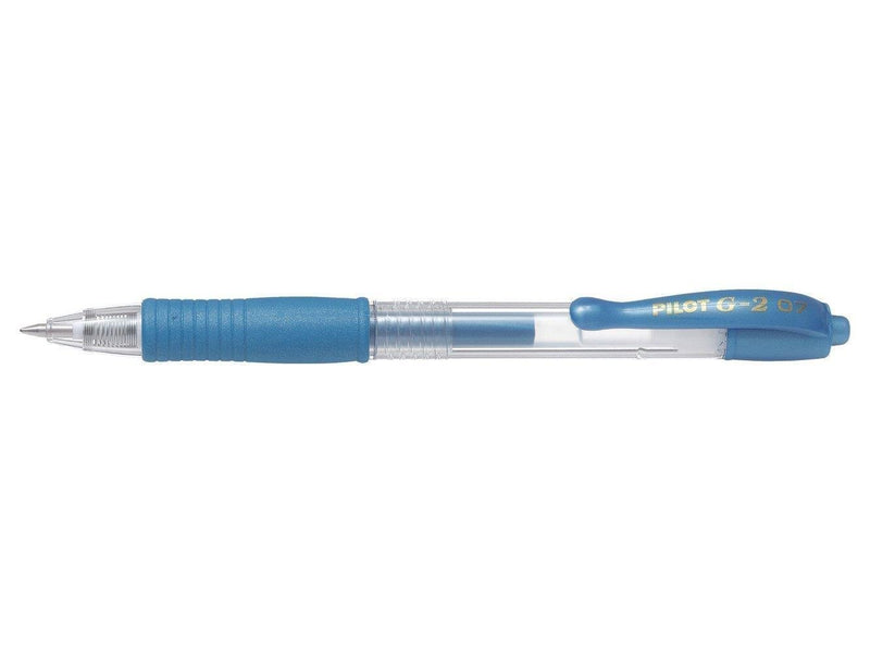 Penna a Sfera Pilot G-2 Grip Metallic a Scatto con Tratto 0,7 mm e Inchiostro Gel Blu