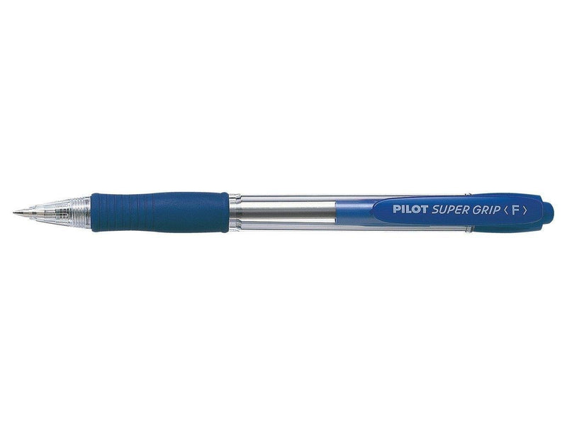 Penna a Sfera Pilot SuperGrip a Scatto con Tratto 0,7 mm e Inchiostro Blu
