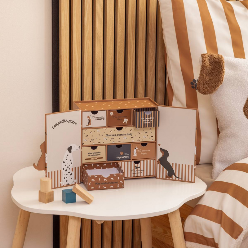 Cofanetto Nascita - Scatola dei Ricordi Cagnolino 22,3 x 21,5 cm