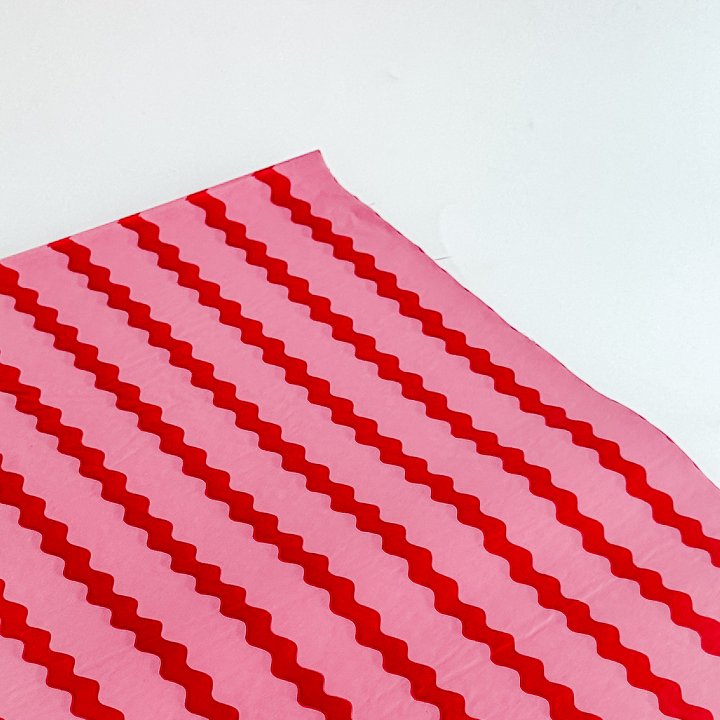 Carta Velina Ondulina Candy Pink & Red 62 x 86 cm - 25 pezzi