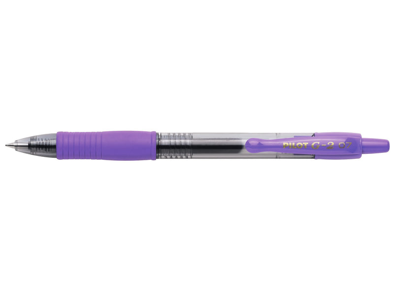 Penna a Sfera Pilot G-2 a Scatto con Tratto 0,7 mm e Inchiostro Gel Viola