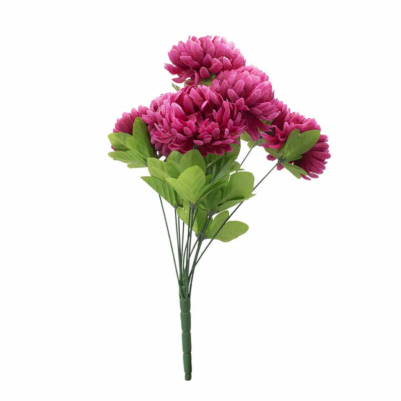 Ramo Crisantemo Elis Fucsia con 11 Rami 53 cm