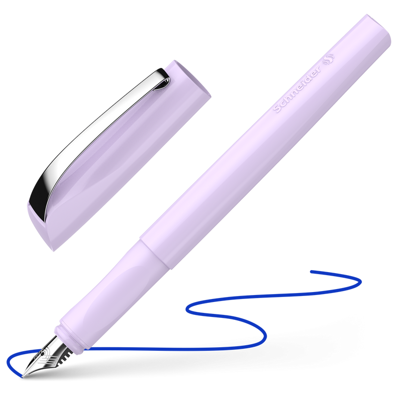 Penna Stilografica Cancellabile Schneider Ceod Colour a Punta Media Lilla