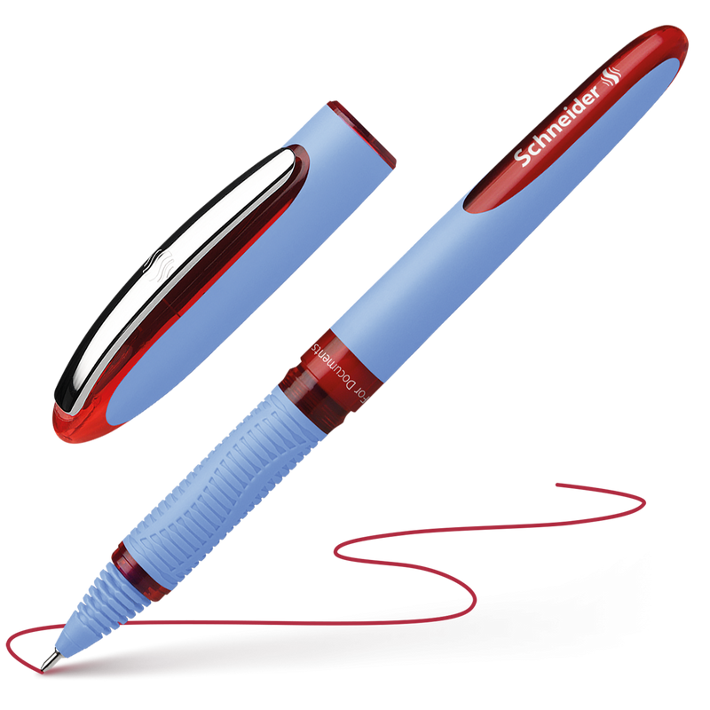 Penna Roller Liquid Schneider One Hybrid N a Tratto 0,5 mm / Rosso