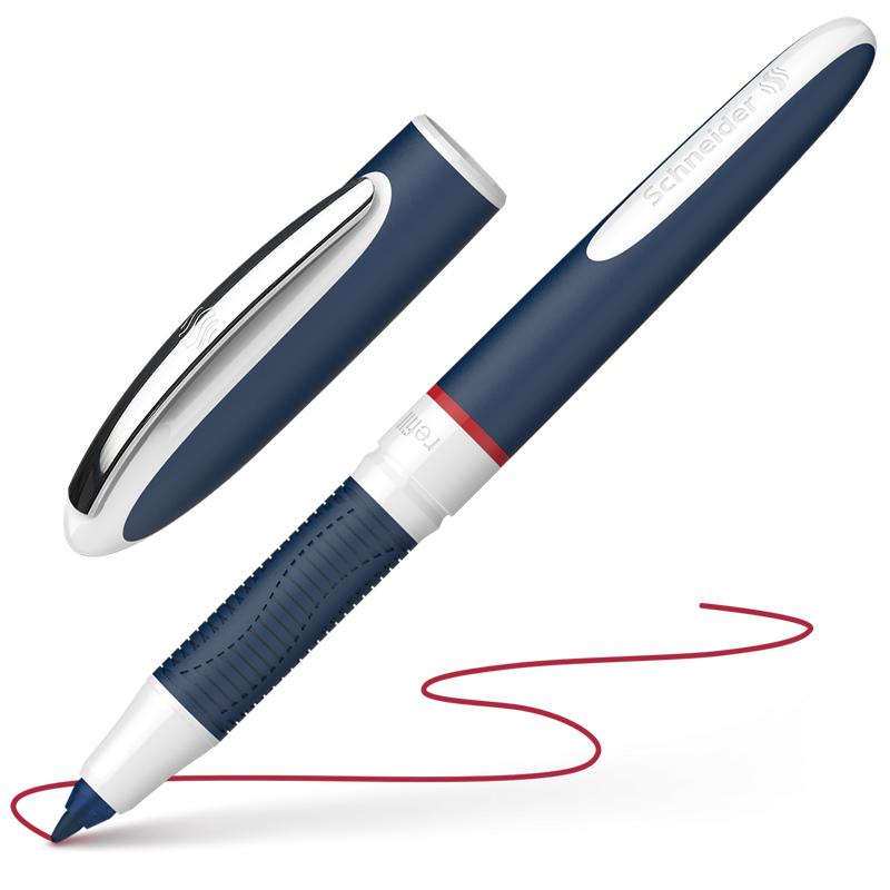 Penna Roller Schneider One Change con Punta Ultra Smooth 0,6 mm / Rosso