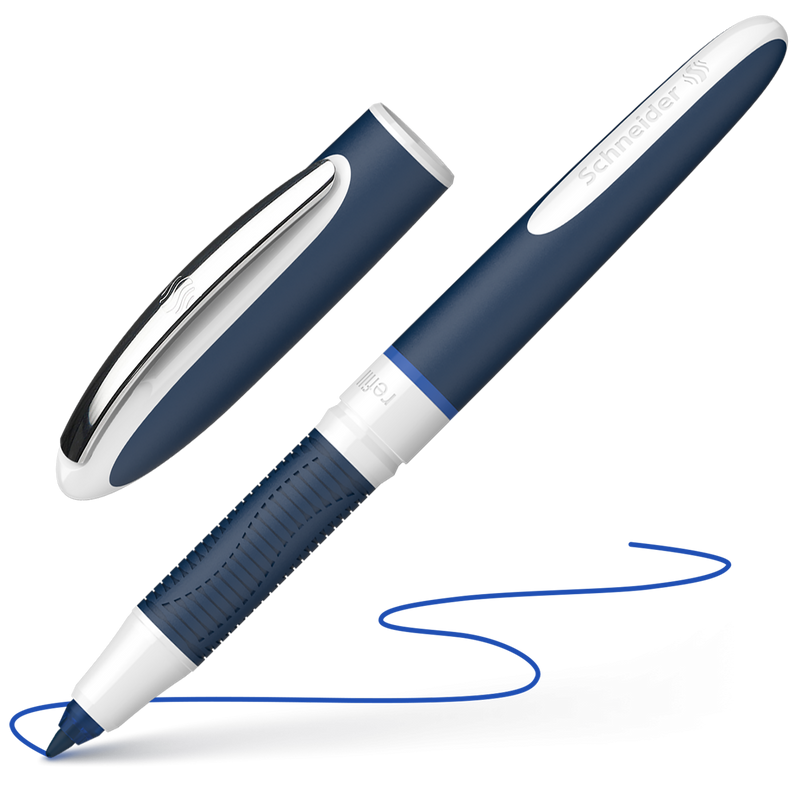 Penna Roller Schneider One Change con Punta Ultra Smooth 0,6 mm / Blu