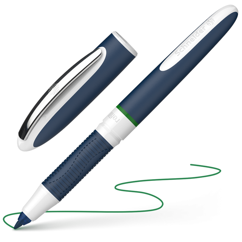 Penna Roller Schneider One Change con Punta Ultra Smooth 0,6 mm / Verde