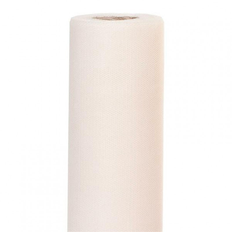 Telo in Tessuto Tulle Avorio 36 cm x 20 mt