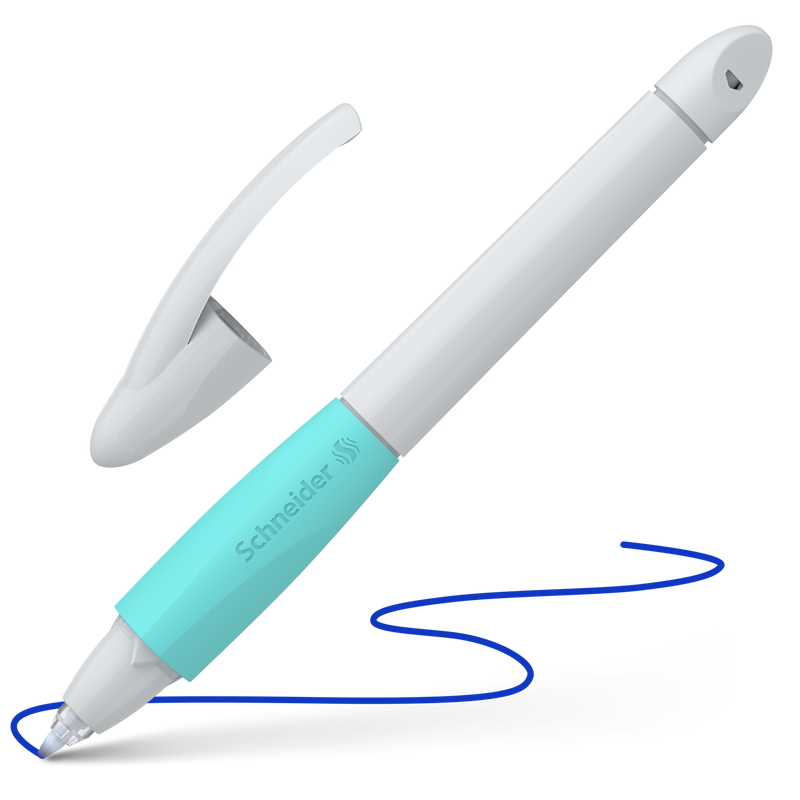 Penna Roller Schneider Base Ball con Cartucce 852 Bianco e Blu