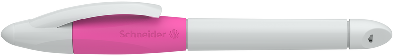 Penna Roller Schneider Base Ball con Cartucce 852 Bianco e Rosa
