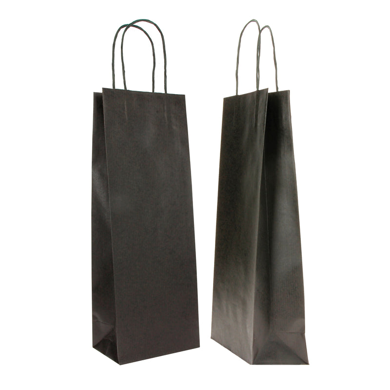 Borsa Porta Bottiglia Barbera Nero 14 x 9 x 38 cm